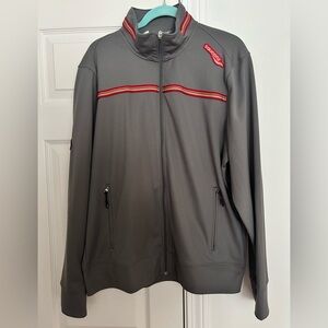 Saucony Gray Jacket with Red Accents